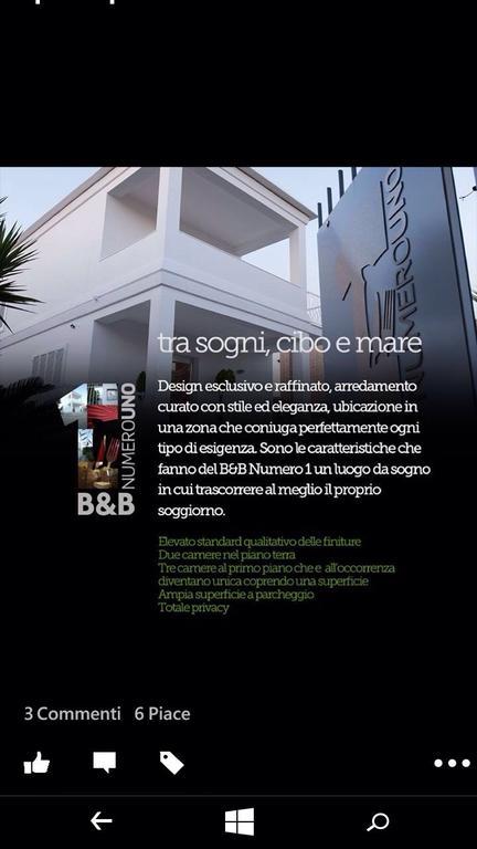 B&B Numero Uno Bisceglie Exterior foto